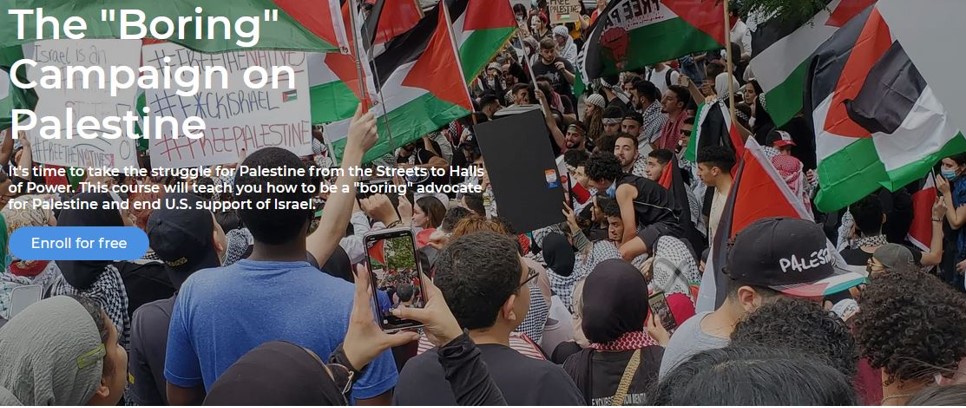 The &quot;Boring&quot; Campaign on Palestine
